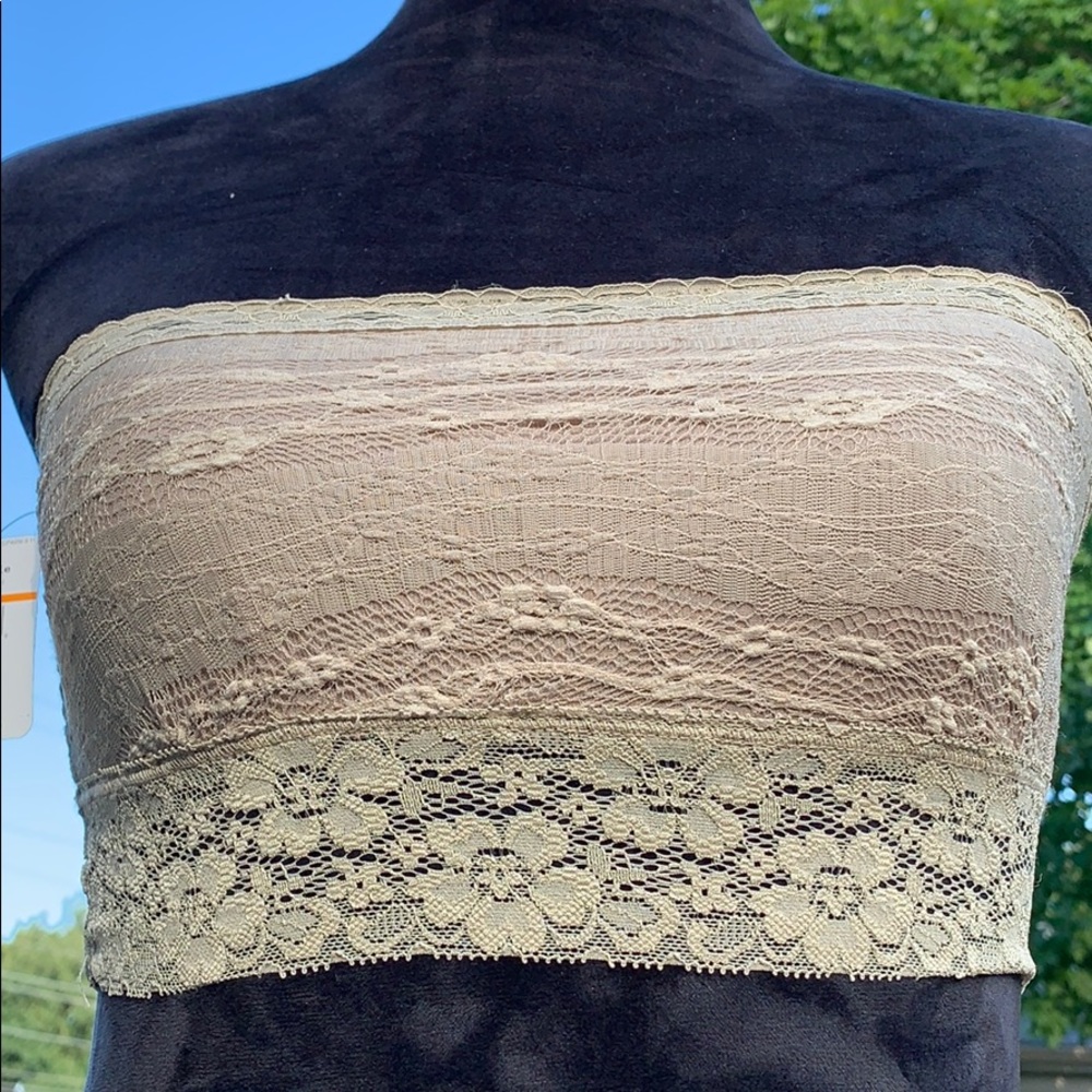 Free People lace taupe bandeau - Picture 2 of 5